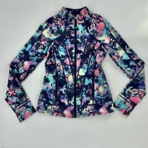 Ivivva by Lululemon Define Yoga Jacket in a floral watercolor print
